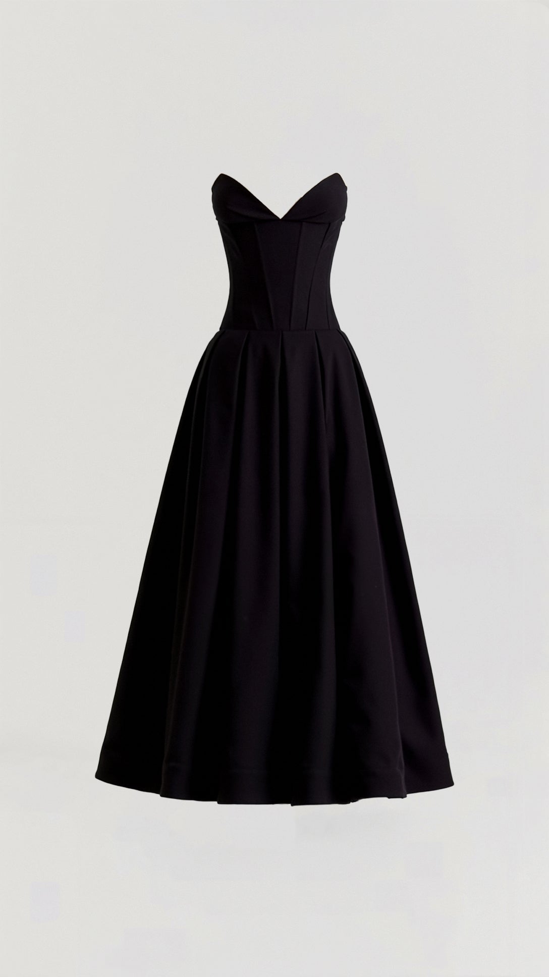 Abito midi senza spalline Celestia