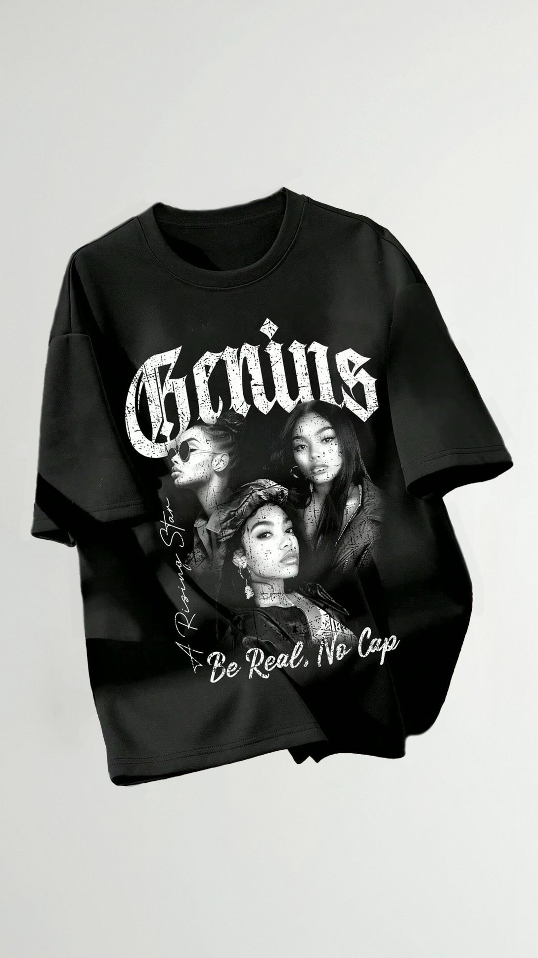 T-Shirt Oversize "Jessamine" con Grafica