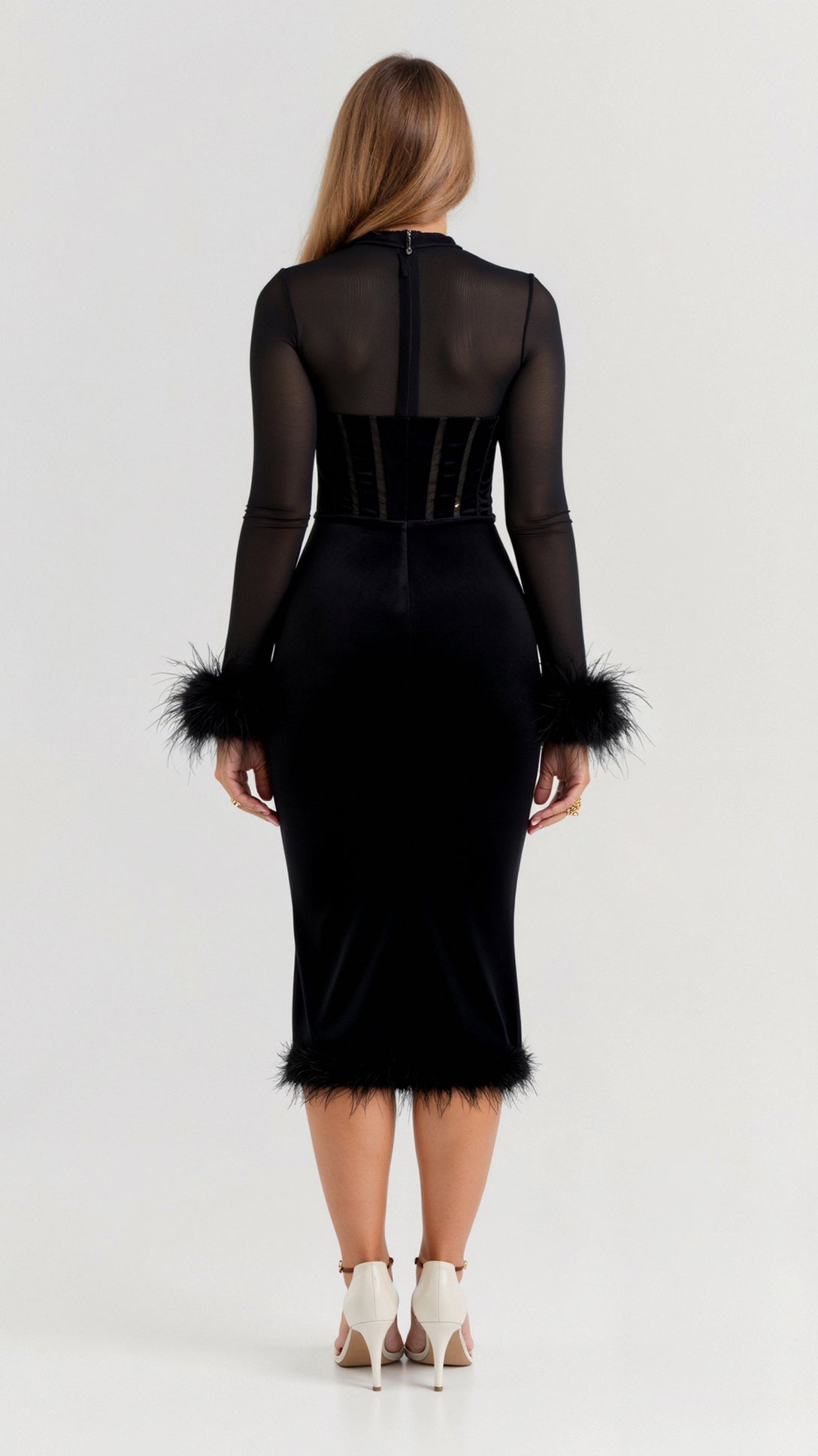 Abito midi Sabine Korsett