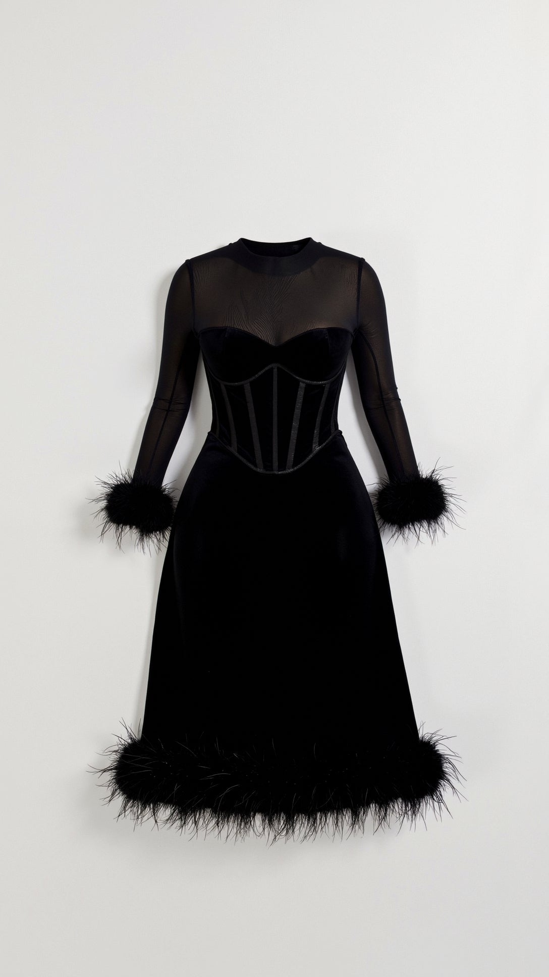 Abito midi Sabine Korsett