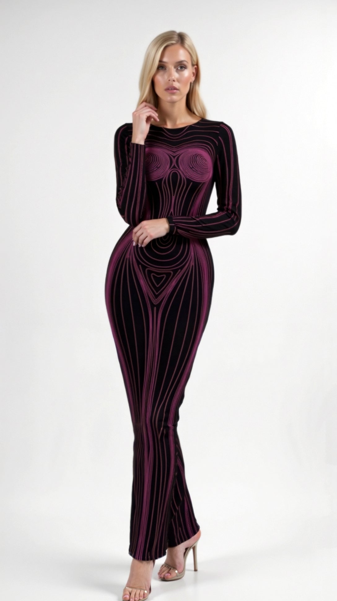 Xiomara, abito maxiforme attillato