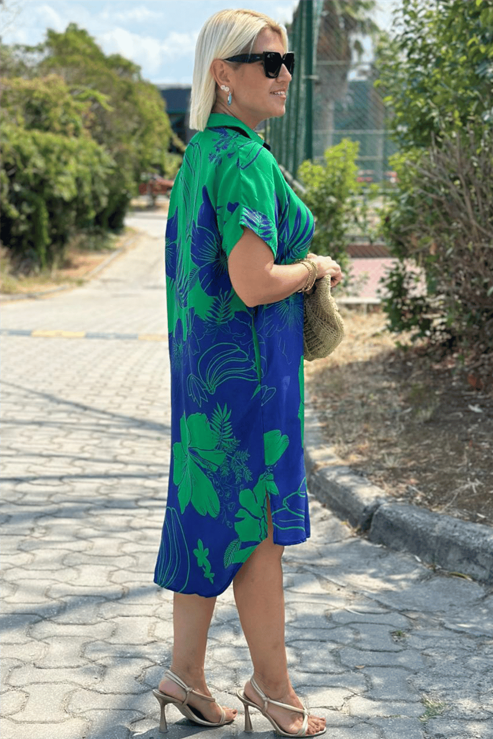 Mila Milano™ | Abito con Stampa Floreale